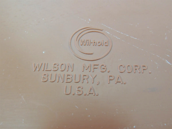 WILSON ブラウン・2段式・ヴィンテージ・ソーイングボックス 裁縫箱 USA ハンドメイド