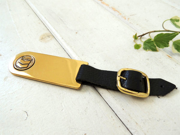 【Chevron oil・シェブロン】アドバタイジング・ヴィンテージ・ゴールドプレート・バックタグ