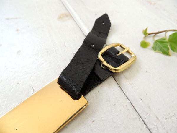 【Chevron oil・シェブロン】アドバタイジング・ヴィンテージ・ゴールドプレート・バックタグ