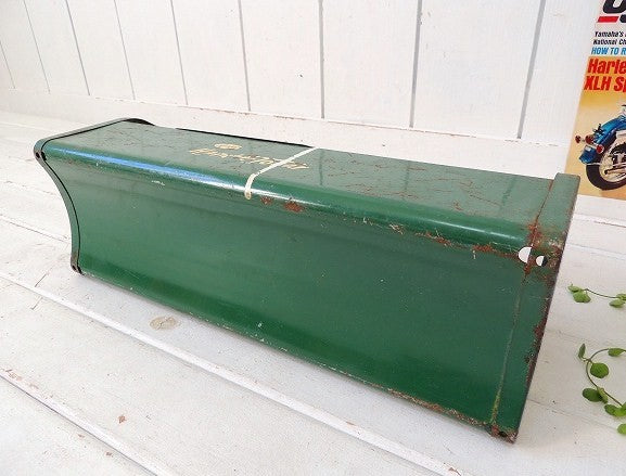 【Amsco】USA・グリーン色のスチール製・2段式・ヴィンテージ・ツールケース/工具箱