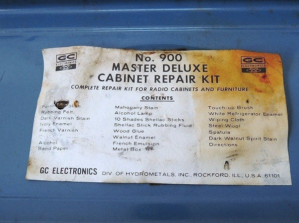 USA・グレー色・ブリキ製・ヴィンテージ・ツールボックス/工具箱/インダストリアル