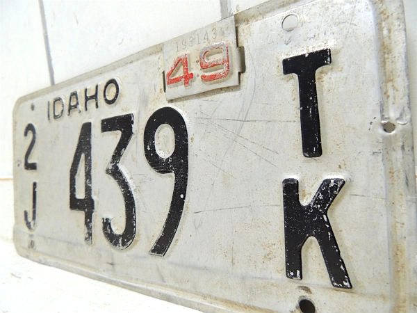 【アイダホ州・1949y・IDAHO】エンボス文字・ヴィンテージ・ナンバープレート・USA
