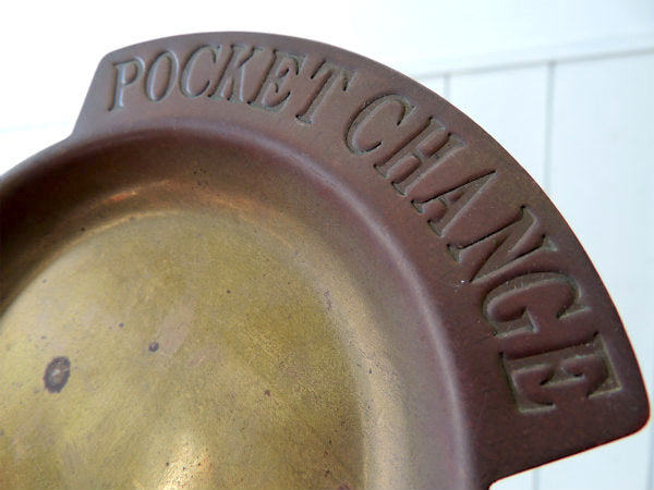【POCKET CHANGE】USA・真鍮製・アンティーク・ポケットチェンジ・トレイ/マネートレイ