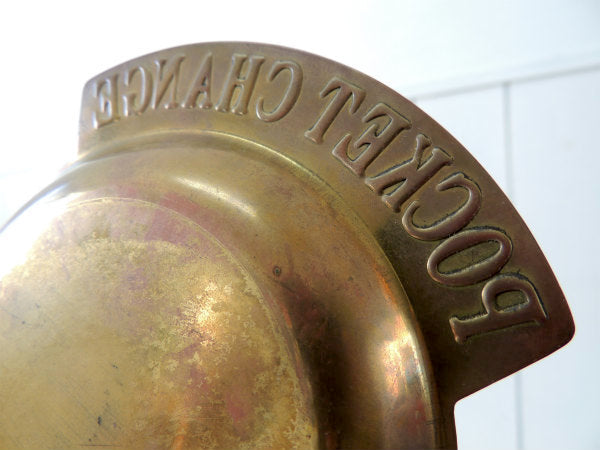 【POCKET CHANGE】USA・真鍮製・アンティーク・ポケットチェンジ・トレイ/マネートレイ