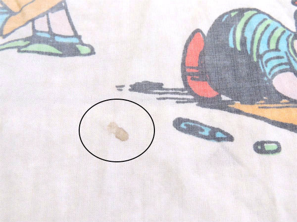 【スヌーピー】ピーナッツの仲間・1971年製・ヴィンテージ・ユーズドシーツ(ボックスタイプ) USA