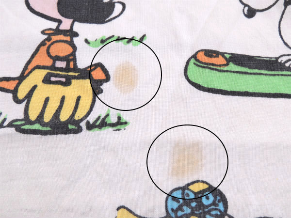 【スヌーピー】ピーナッツの仲間・1971年製・ヴィンテージ・ユーズドシーツ(ボックスタイプ) USA