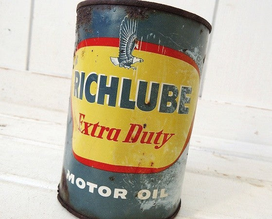 【RICHFIELD】リッチフィールド社・ヴィンテージ・モーターオイル缶/ティン缶 USA