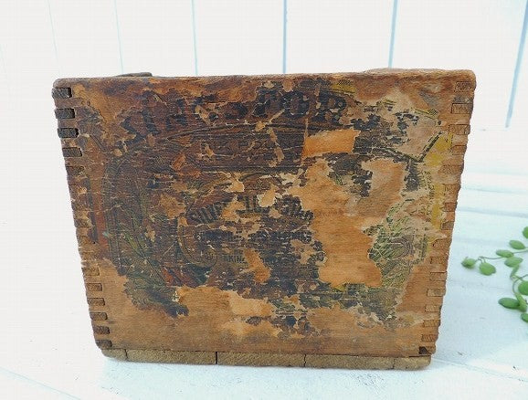 【KINGSFORD'S】コーンスターチ・あられ組み・アンティーク・ウッドボックス/木箱 USA