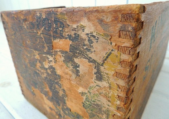 【KINGSFORD'S】コーンスターチ・あられ組み・アンティーク・ウッドボックス/木箱 USA