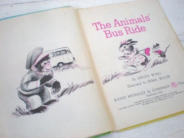 【The Animals' Bus Ride】ヴィンテージ・絵本　USA