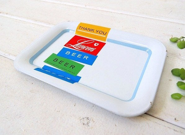 【Lancers BEER】アリゾナ州ビール会社・ノベルティ・ヴィンテージ・トレイ/マネートレイ