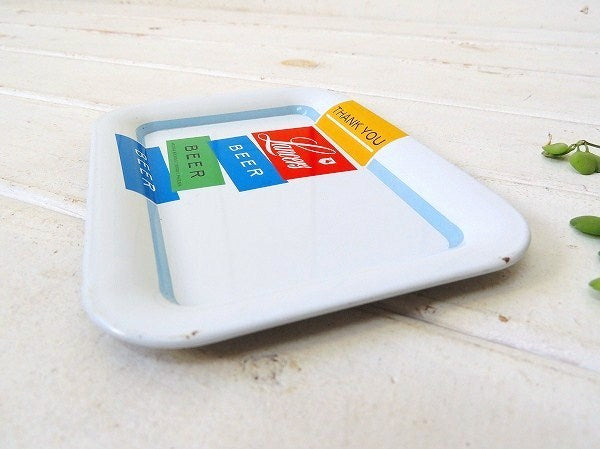 【Lancers BEER】アリゾナ州ビール会社・ノベルティ・ヴィンテージ・トレイ/マネートレイ