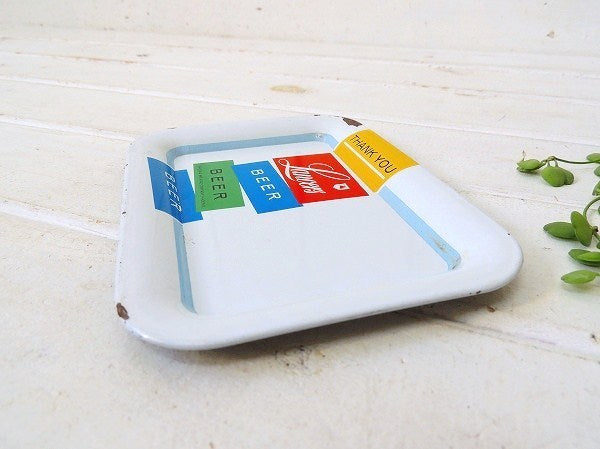 【Lancers BEER】アリゾナ州ビール会社・ノベルティ・ヴィンテージ・トレイ/マネートレイ②