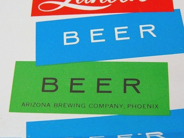 【Lancers BEER】アリゾナ州ビール会社・ノベルティ・ヴィンテージ・トレイ/マネートレイ②