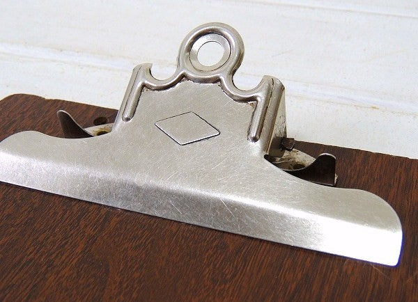 USA!ウッド柄・ヴィンテージ・クリップボード/バインダー