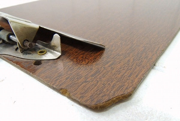 USA!ウッド柄・ヴィンテージ・クリップボード/バインダー