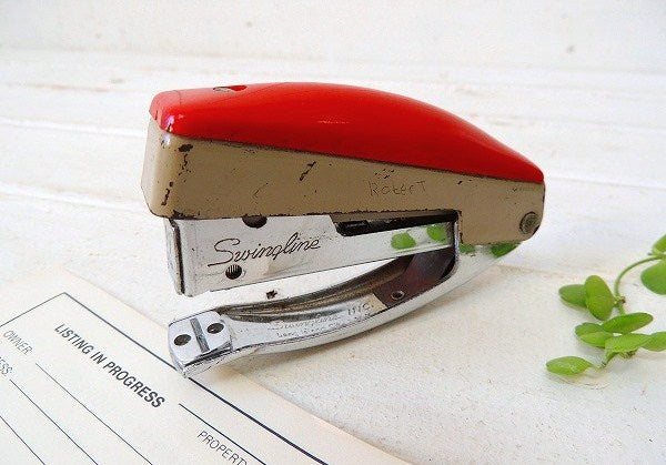 【Swingline】USA・赤色・ヴィンテージ・ホッチキス/ステープラー