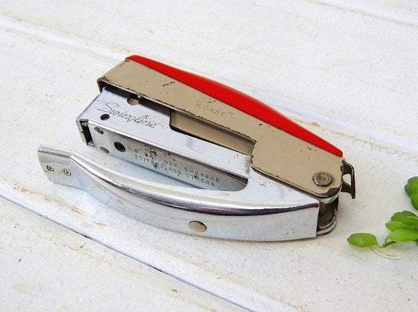【Swingline】USA・赤色・ヴィンテージ・ホッチキス/ステープラー