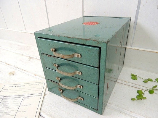 【WARDS MASTER QUALITY/工具箱】アンティーク・卓上チェスト/キャビネット/工業系