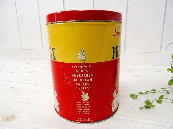 Sunshine ビスケット プレッツェル USA ヴィンテージ・ティン缶 キャニスター