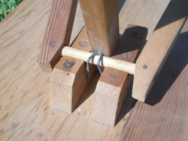 折りたたみ式・木製・アンティーク・アイロン台　USA