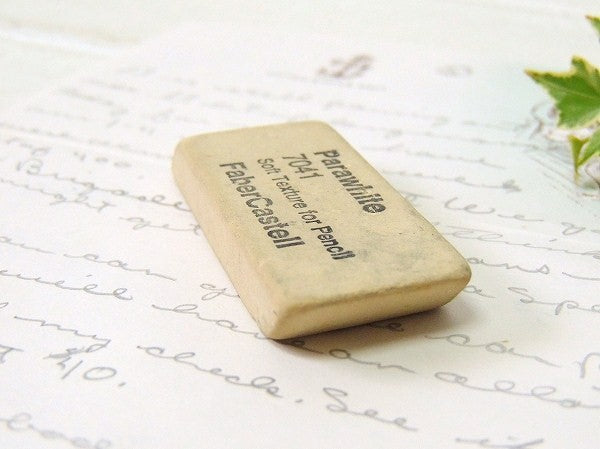 【Faber-Castell/ファーバーカステル/ホワイト】ヴィンテージ・消しゴム・ドイツ