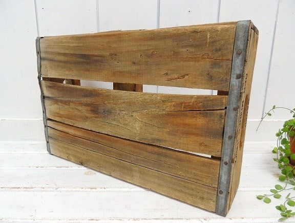 【MID CONTINENT BOTTLER】仕切り付き・ヴィンテージ・ウッドボックス/木箱