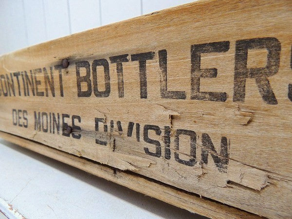 【MID CONTINENT BOTTLER】仕切り付き・ヴィンテージ・ウッドボックス/木箱