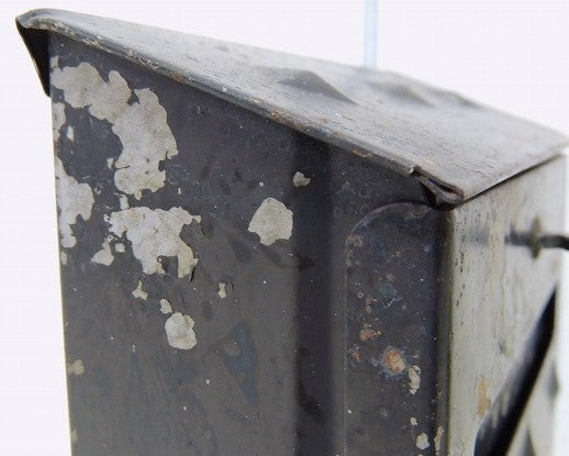 USA!黒色のシャビーなアイアン製・アンティーク・メールボックス/郵便受け/ポスト