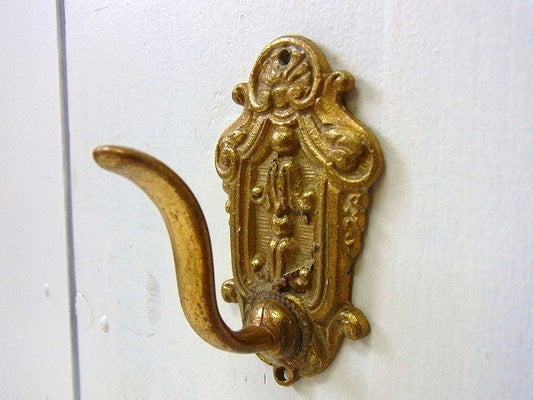 スペイン　真鍮製・小さなアンティーク・フック