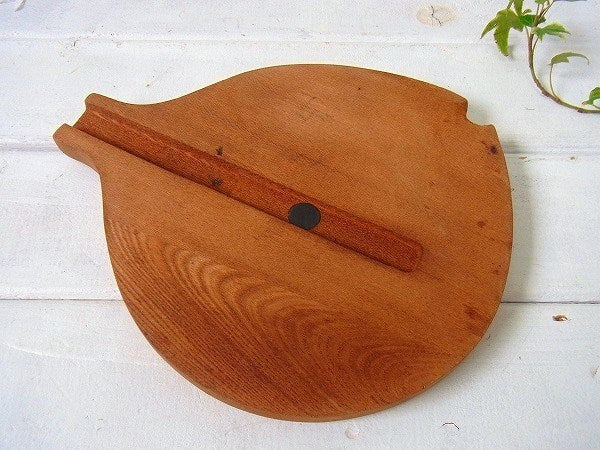 お魚の形をした木製×タイル製・ヴィンテージ・鍋しき/トリベット