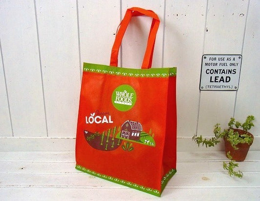 【WHOLE FOODS MARKET】ホールフーズ・サポートローカル・エコバッグ　USA