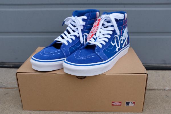 【USバンズ・VANS】Sk8-Hi・LA Dodgers・メジャーリーグ・コラボ・スニーカー