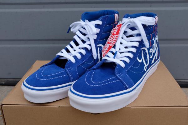 【USバンズ・VANS】Sk8-Hi・LA Dodgers・メジャーリーグ・コラボ・スニーカー