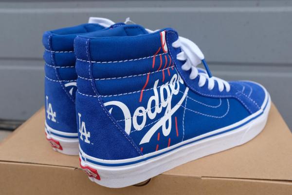 【USバンズ・VANS】Sk8-Hi・LA Dodgers・メジャーリーグ・コラボ・スニーカー