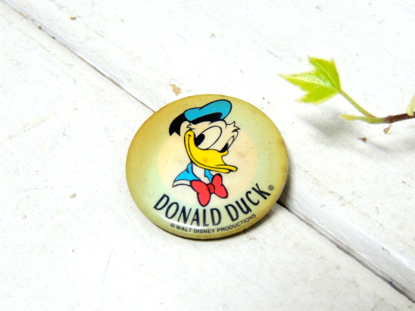 【ドナルドダック・DONALD DUCK】ディズニー・ヴィンテージ・缶バッジ・USA・キャラクター
