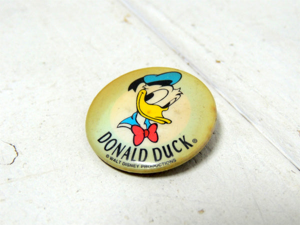 【ドナルドダック・DONALD DUCK】ディズニー・ヴィンテージ・缶バッジ・USA・キャラクター
