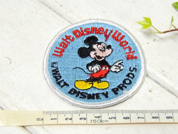 【Mickey Mouse・ミッキーマウス】ディズニー・ヴィンテージ・ワッペン・刺繍ワッペン