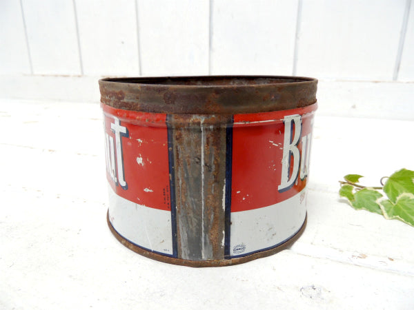 【Butter-Nut Coffee/LA】ブリキ製・ヴィンテージ・コーヒー缶/ガーデニング