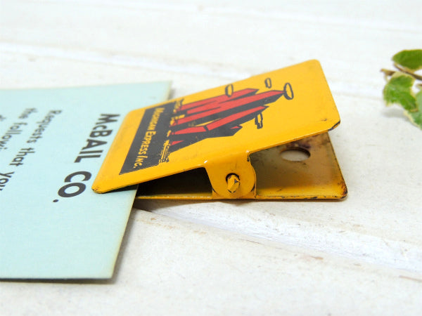 ミシガンエキスプレス・MX運送会社 アドバタイジング・ヴィンテージ・ペーパークリップ・文房具 アメ車