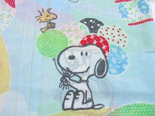 【スヌーピー&ベル】レインボー&気球柄・ヴィンテージ・USEDピロケース/枕カバー USA