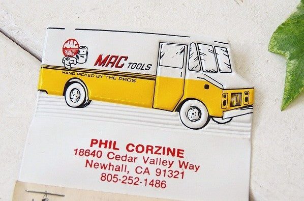 MAC TOOLS マックツール1986 1987 ビンテージ カレンダー 自動車 VAN USA