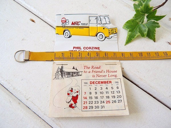 MAC TOOLS マックツール1986 1987 ビンテージ カレンダー 自動車 VAN USA