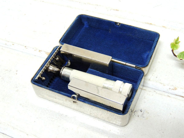 BARBER ドイツ ゾーリンゲン 髭剃り メンズ アンティーク シェービングセット 金属製 ケース