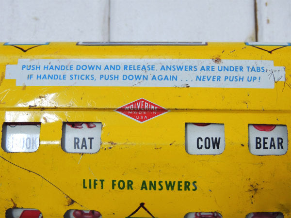 1950's・SEE and SPELL 男の子&女の子・ブリキ製・レジスター・おもちゃ・教材 US