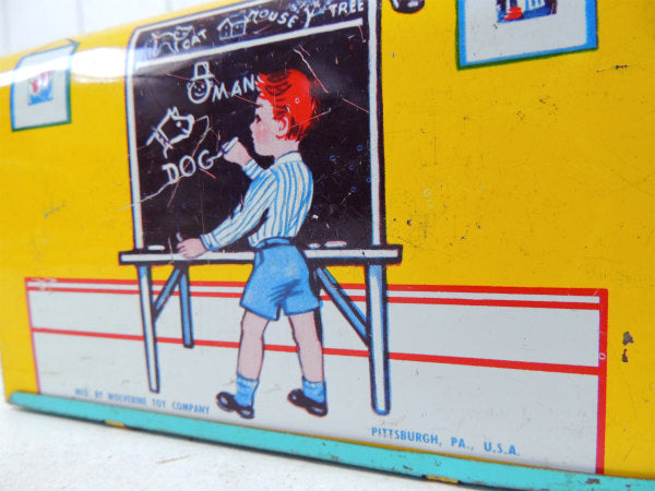 1950's・SEE and SPELL 男の子&女の子・ブリキ製・レジスター・おもちゃ・教材 US