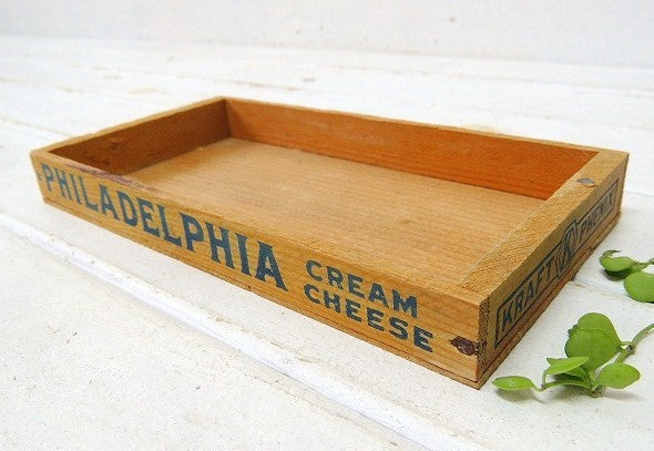 フィラデルフィア・クリームチーズ・ヴィンテージ・チーズボックス/木箱/ウッドボックス⑤