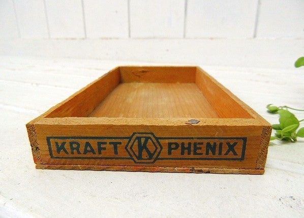 フィラデルフィア・クリームチーズ・ヴィンテージ・チーズボックス/木箱/ウッドボックス⑤