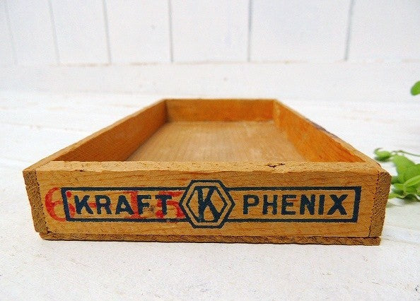 フィラデルフィア・クリームチーズ・ヴィンテージ・チーズボックス/木箱/ウッドボックス⑤
