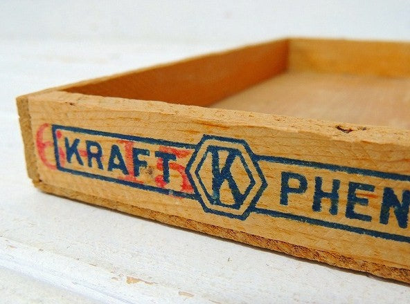 フィラデルフィア・クリームチーズ・ヴィンテージ・チーズボックス/木箱/ウッドボックス⑤
